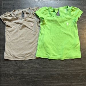 Girls Ralph Lauren Polo tees (2)